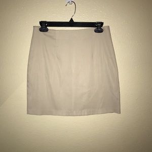 Beige pencil skirt